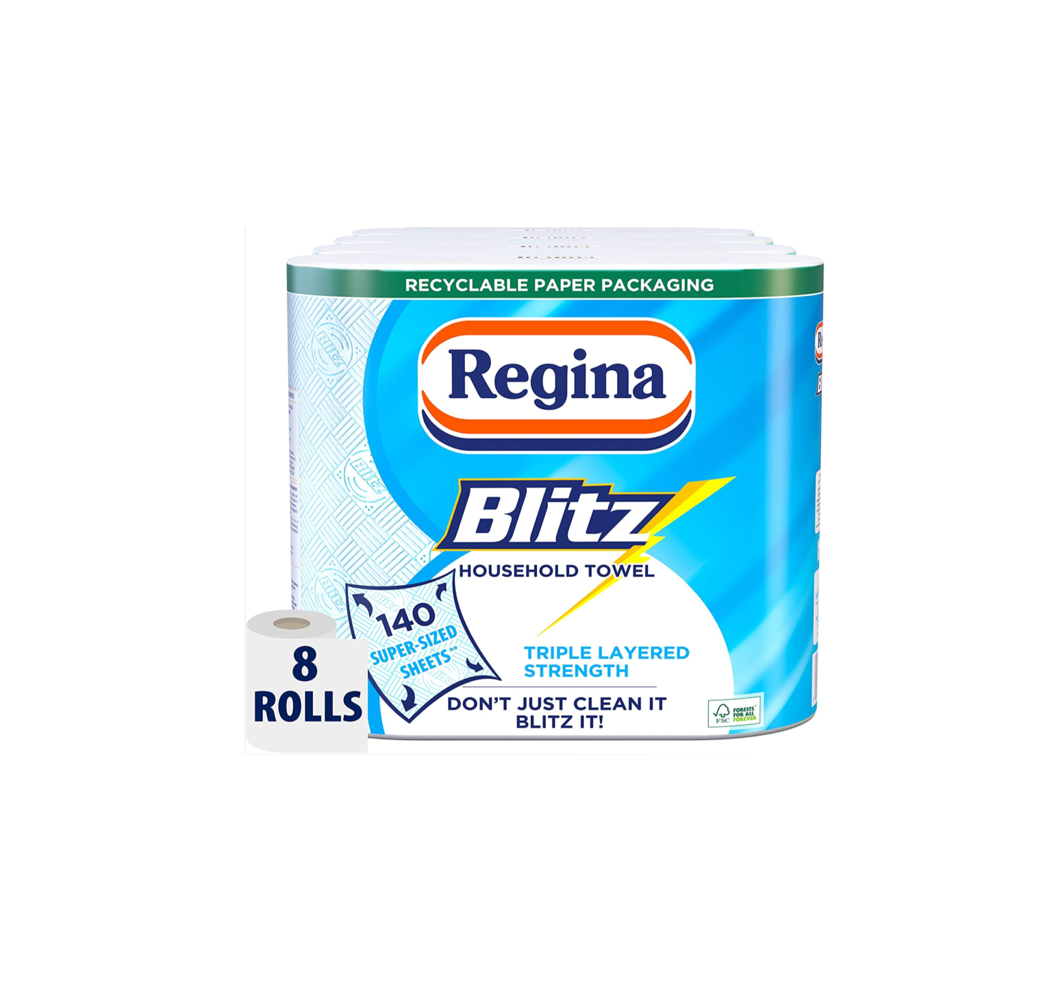 Regina Blitz Household Towel 8 Rolls 560 Super Sized Sheets FHS   81y0FrspL. AC SL1500  1536x1448 